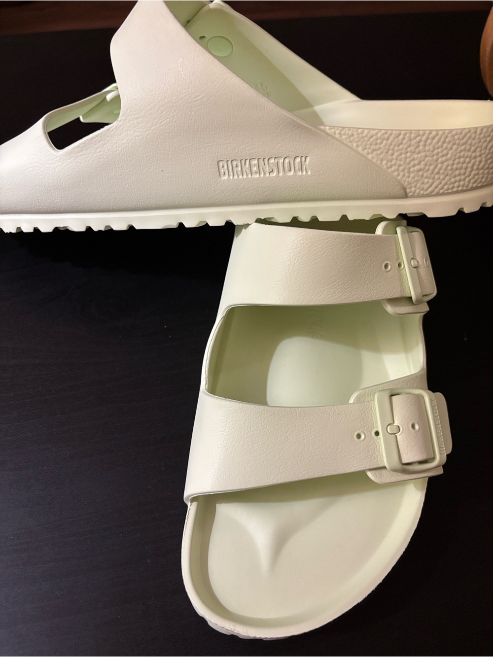 Birkenstock Arizona EVA sandals faded green Size 45